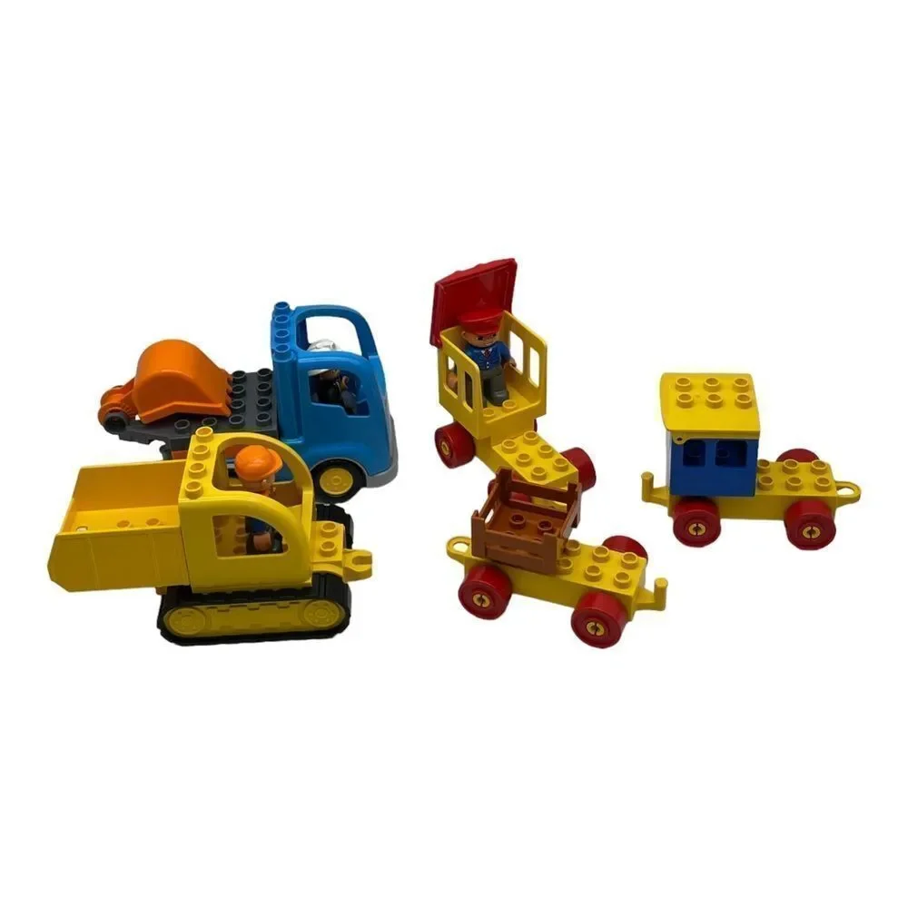 Duplo Lego Vehicle Lot Bundle trains Figures Construction truck toy blocks